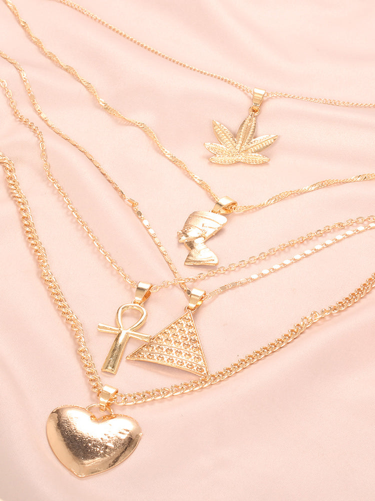 Women's Pendant Layered Necklace