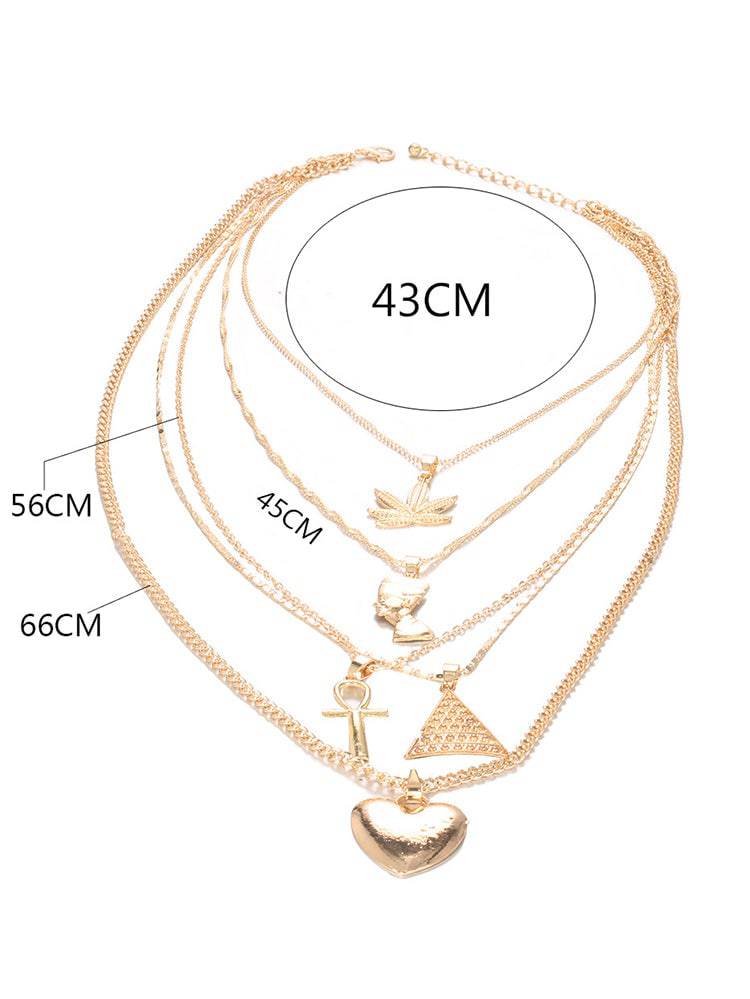 Women's Pendant Layered Necklace