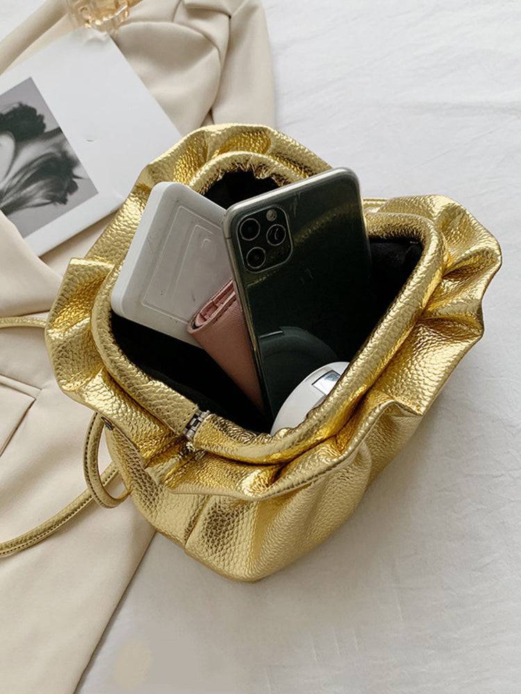Women's Retro Golden Cloud Shoulder Bag