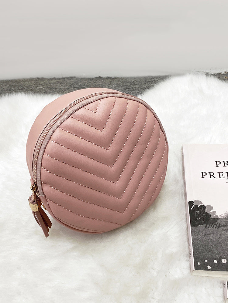 Women's Tassel Round Shape Crossbody Bag