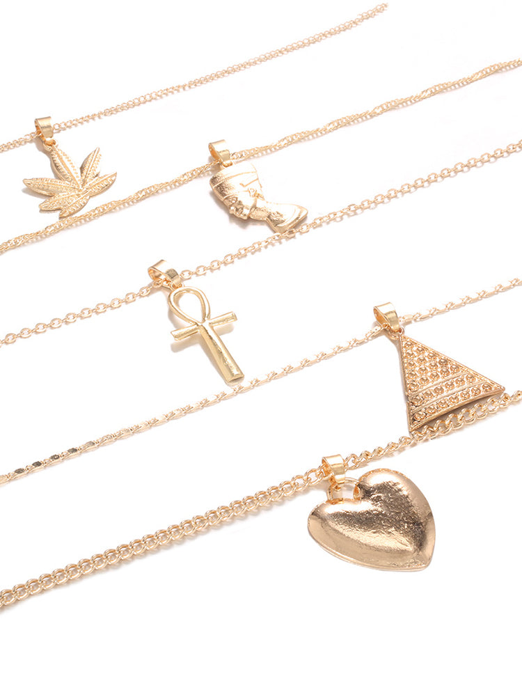 Women's Pendant Layered Necklace