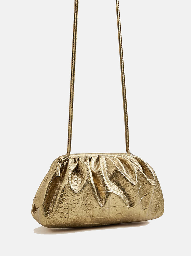 Women's Retro Golden Cloud Shoulder Bag