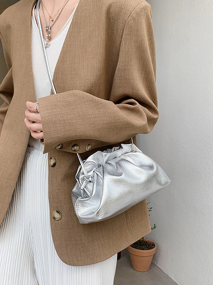 Women's Retro Golden Cloud Shoulder Bag