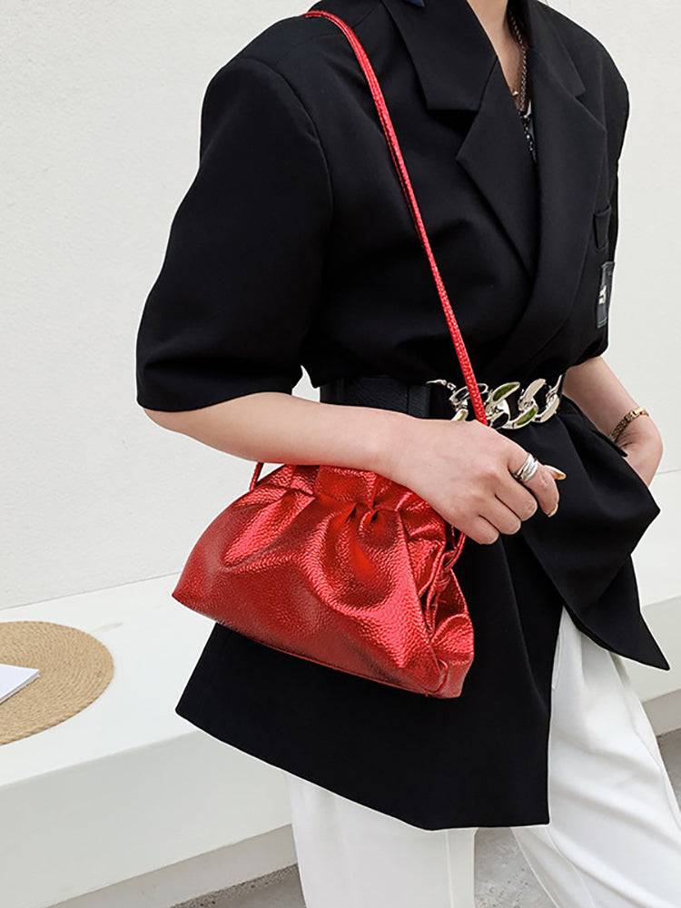 Women's Retro Golden Cloud Shoulder Bag