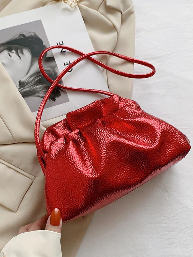 Women's Retro Golden Cloud Shoulder Bag