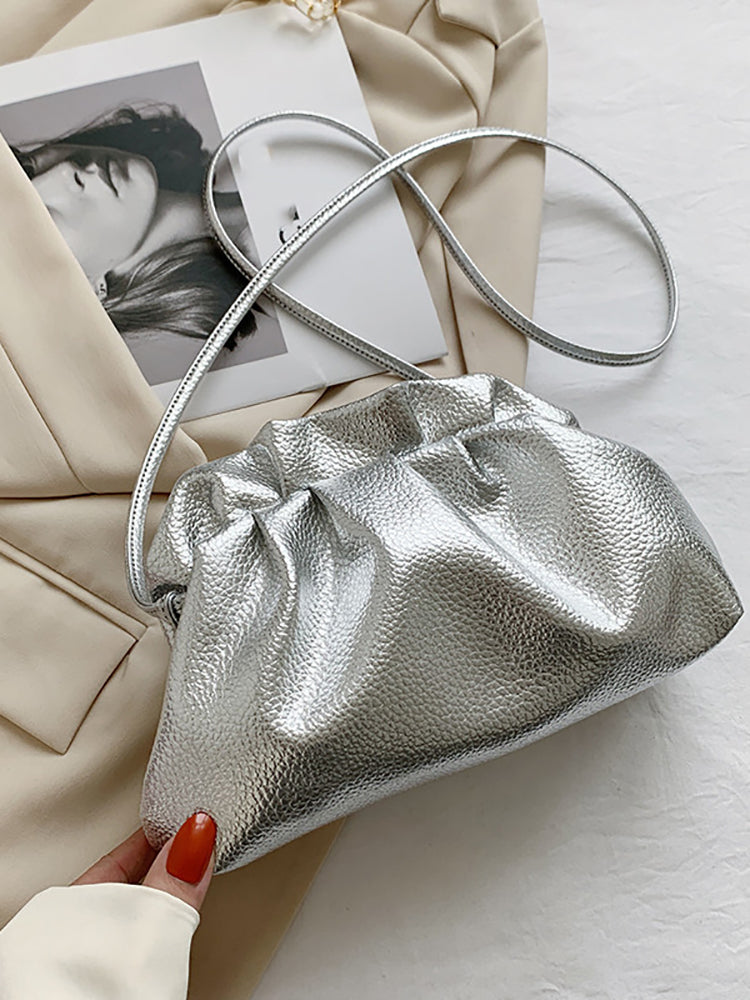Women's Retro Golden Cloud Shoulder Bag