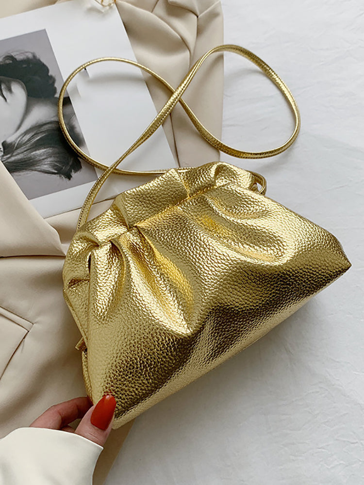 Women's Retro Golden Cloud Shoulder Bag