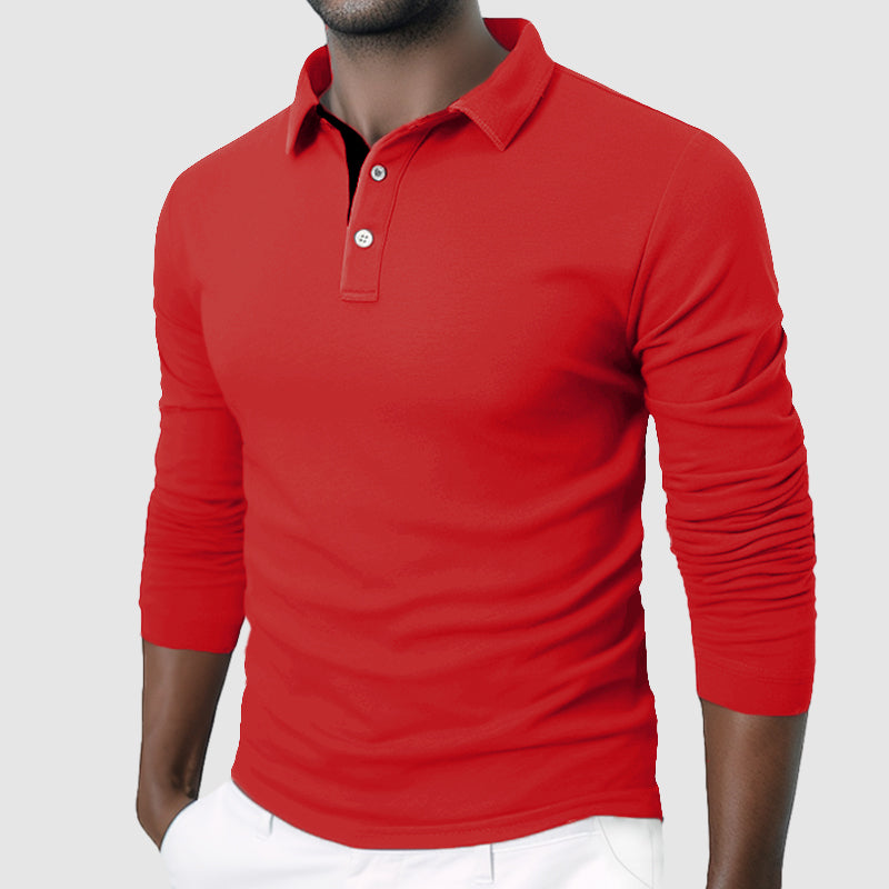 Men's Business Cotton Polo Shirt