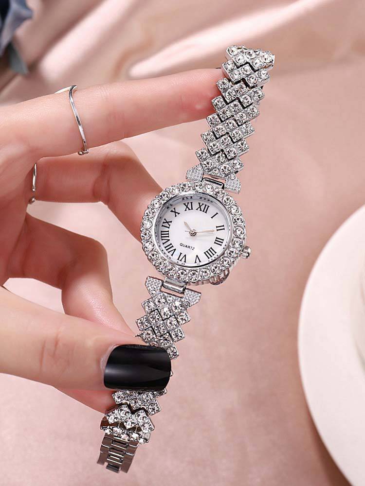 Women's Rhinestone Watches Bracelet Set