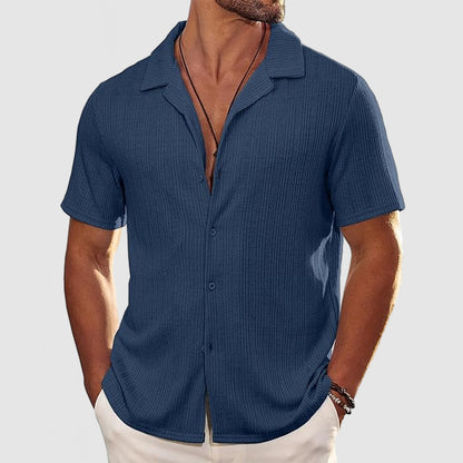 Men's Casual Knit Short Sleeve Shirt