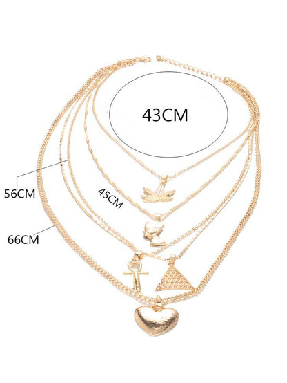Women's Pendant Layered Necklace