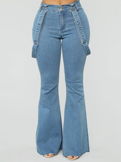 Denim Flared Stripe Jeans