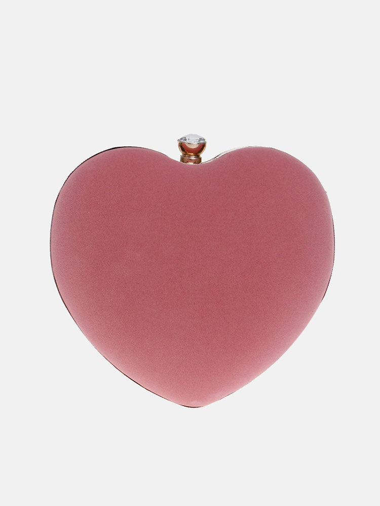 Women's Heart-Shaped Clutch