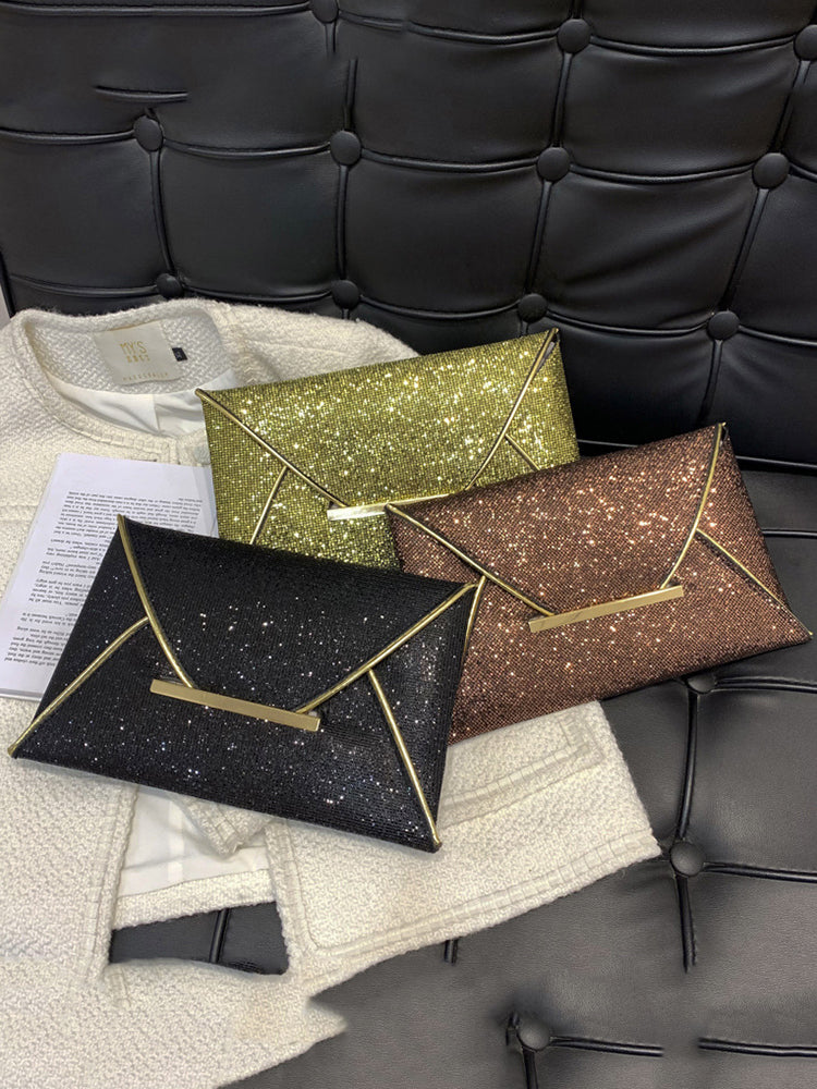 Women's Bling Sequin Decor Clutch Bag