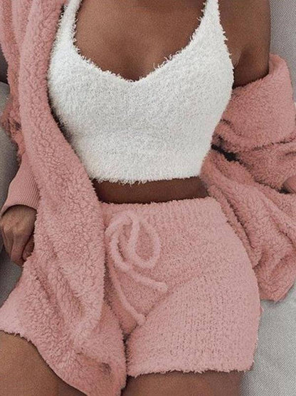 Fuzzy 3 Piece Cozy Set