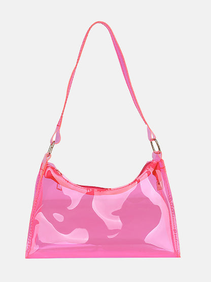 Women's Clear Shoulder Baguette Bag