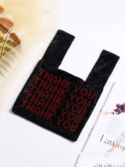 Women's Thank You Sequins Bag