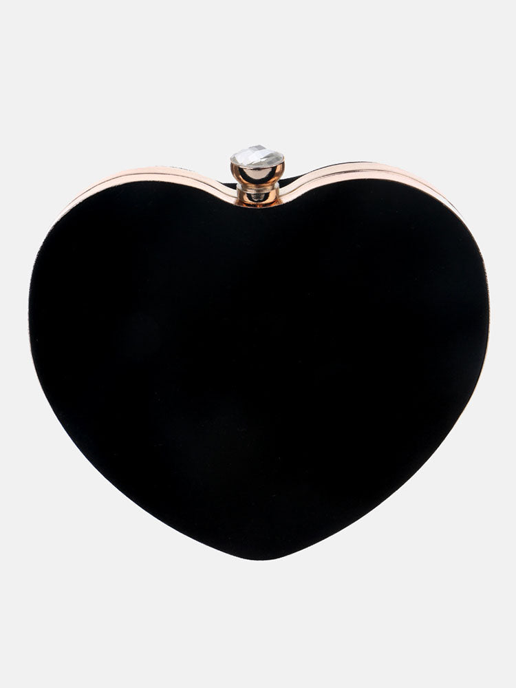 Women's Heart-Shaped Clutch