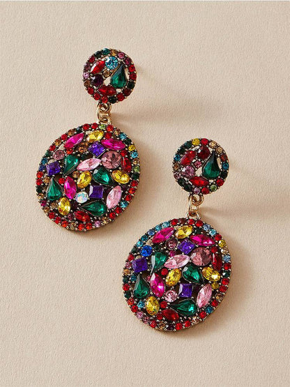 Women's Rhinestone Decor Earrings