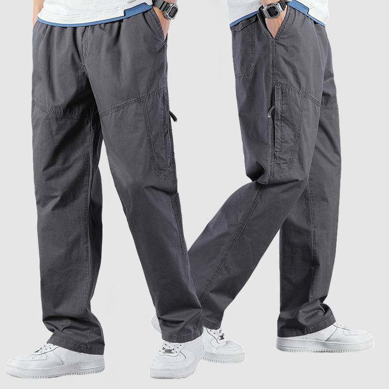 Men's Casual Multi-Pocket Basic Work Pants