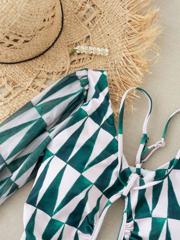 Tropical Cut-out Swimsuit