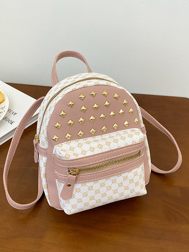 Women's Little Rivet Quilted Backpack