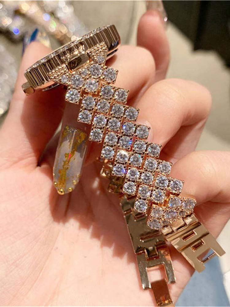 Women's Rhinestone Watches Bracelet Set