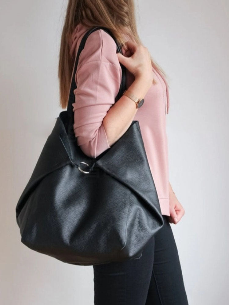 Women's Large Capacity Leather Tote Bag