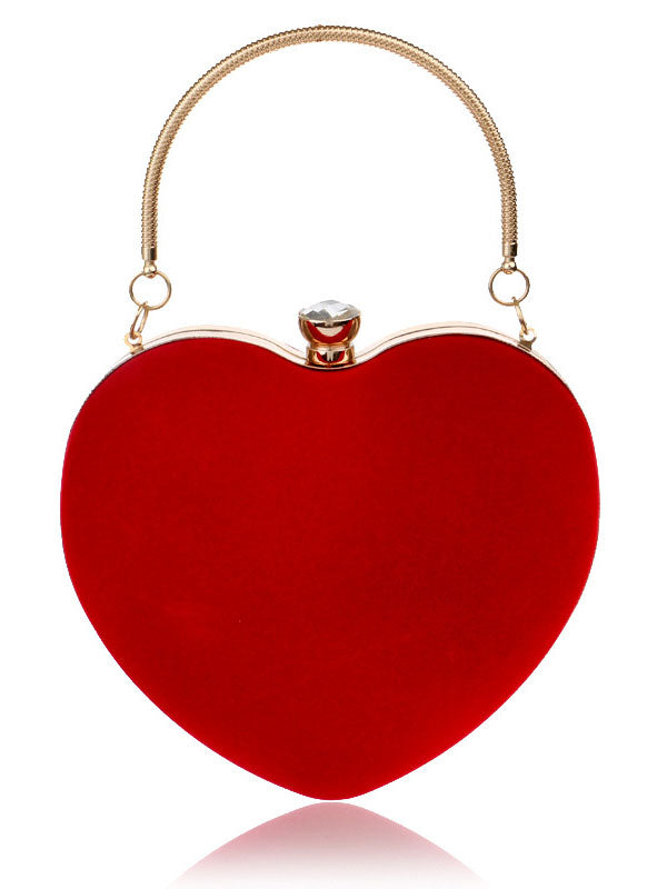 Women's Heart-Shaped Clutch