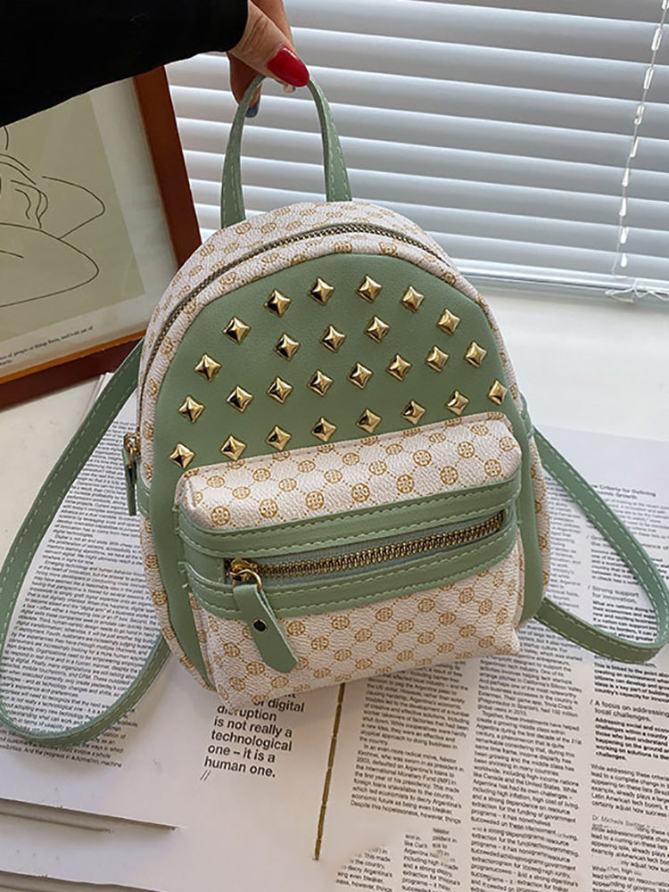 Women's Little Rivet Quilted Backpack