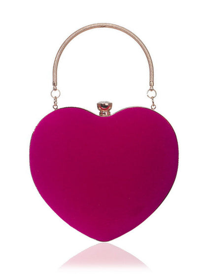 Women's Heart-Shaped Clutch