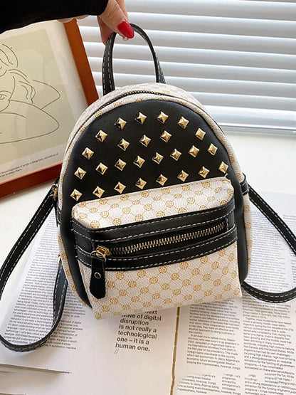 Women's Little Rivet Quilted Backpack