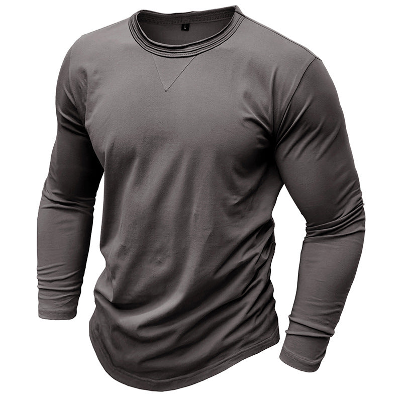 Men's cotton long sleeve T-shirt