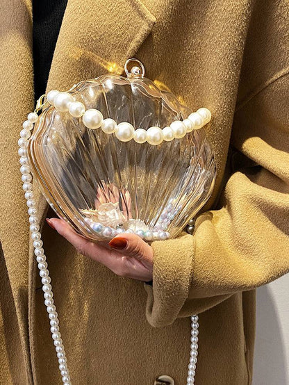 Women's Pearl Decor Dome Bag