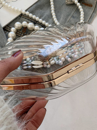 Women's Pearl Decor Dome Bag