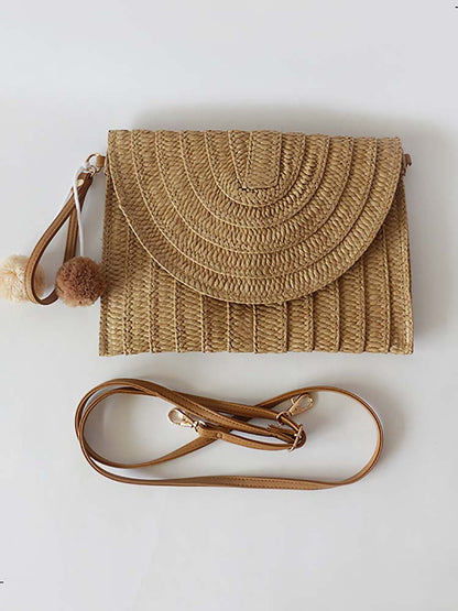 Women's Beach Straw Crossbody Bag