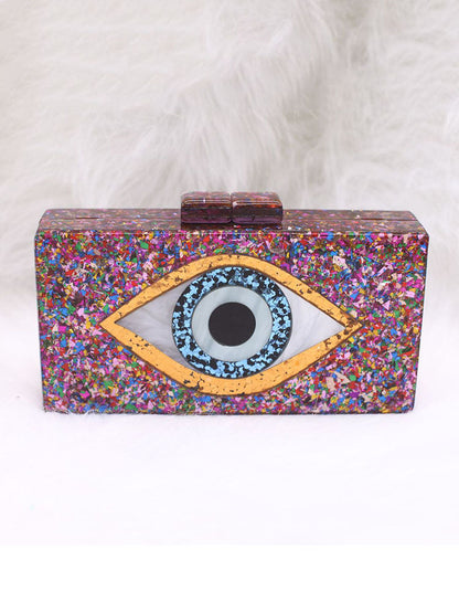 Women's Colorblock Eye Box Bag