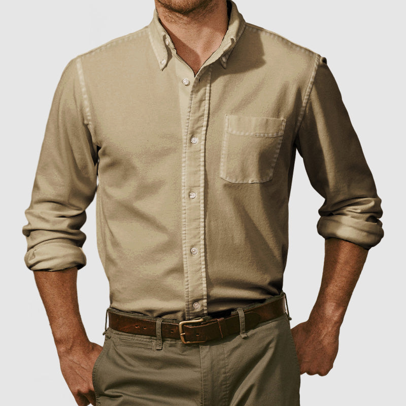 Gentleman's Vintage Washed Cotton Shirt