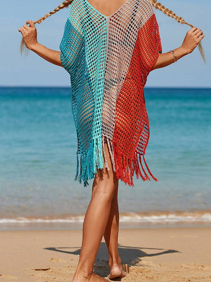 Tassel Cutout Swimwear Cover Up