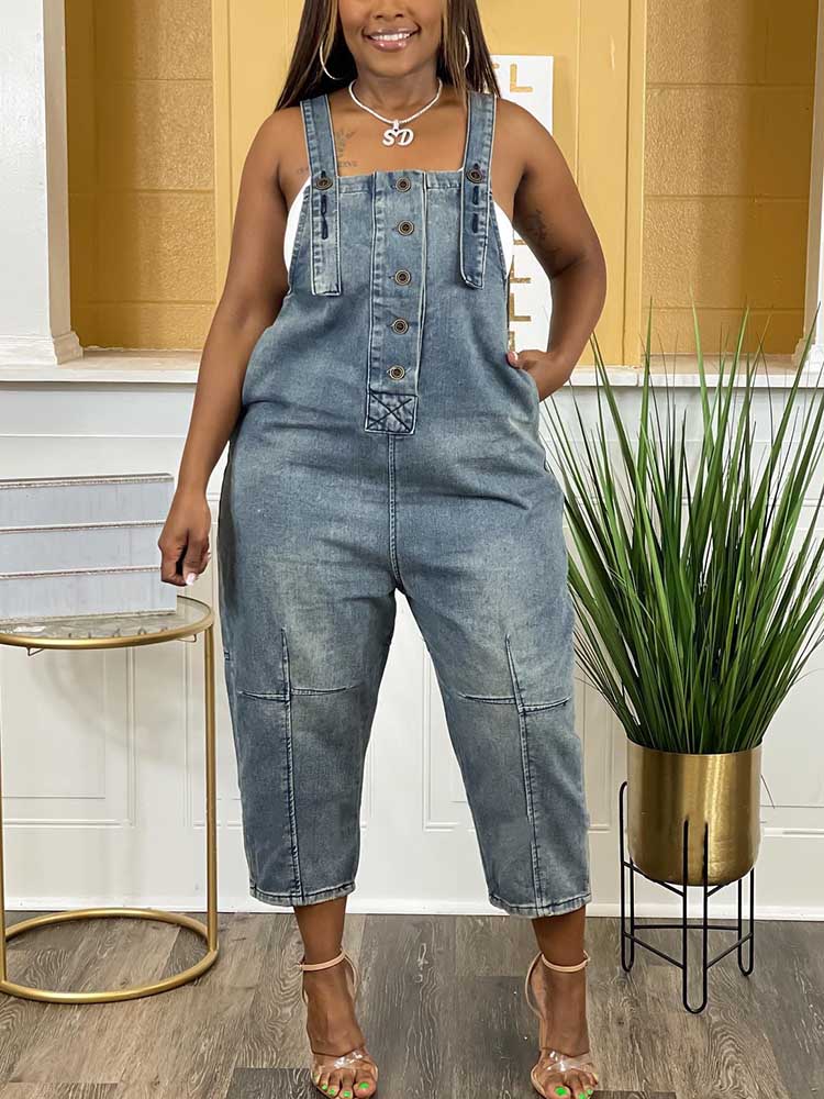 Vintage Denim Overalls