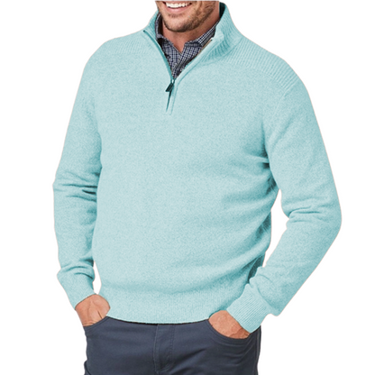 Men's Cashmere Quarter Zip Sweater