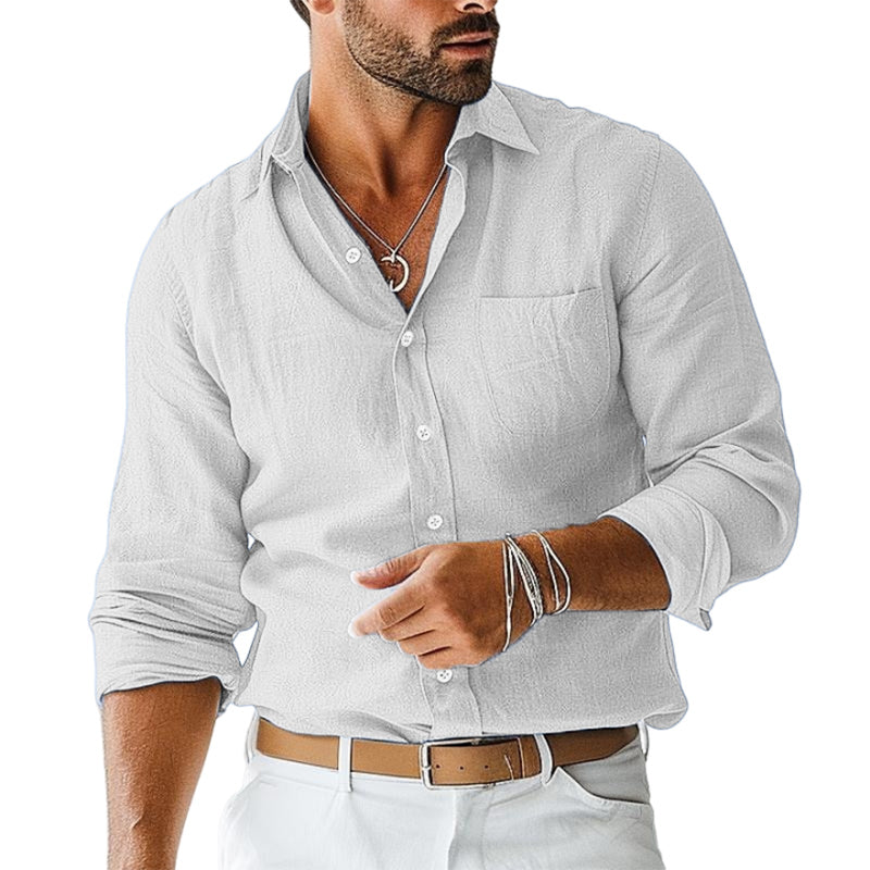 Gentleman's casual basic shirt