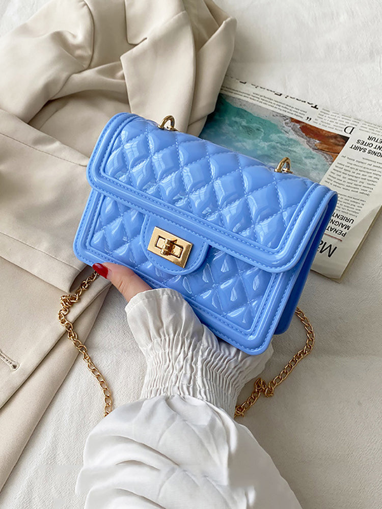 Women's Jelly Minimalist Quilted Crossbody Bag