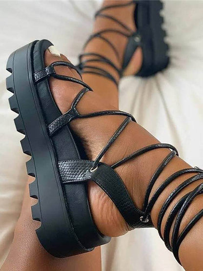 Thick Sole Strap Sandals