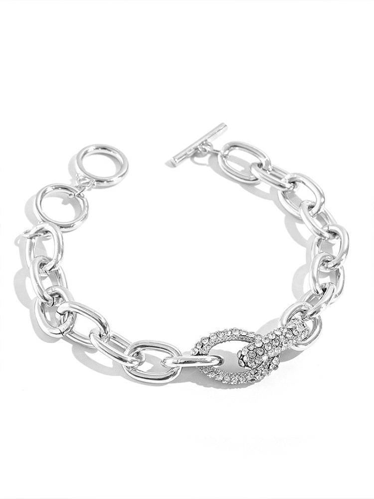 Women's Trendy Punk Style Buckle Bracelet