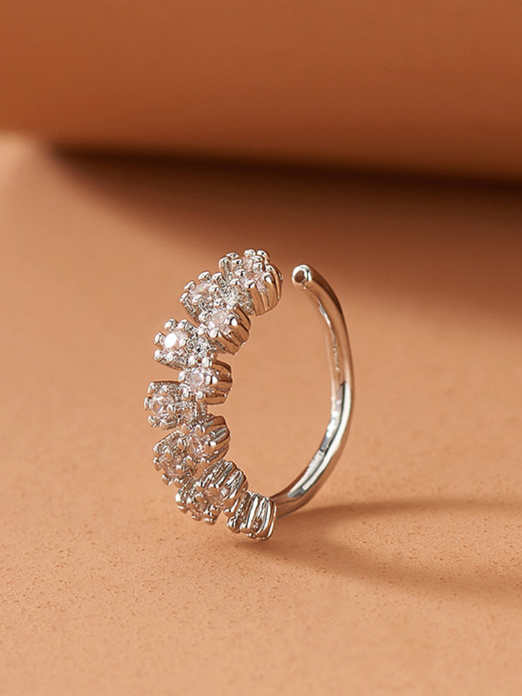 Women's Double Row Rhinestone Nose Ring