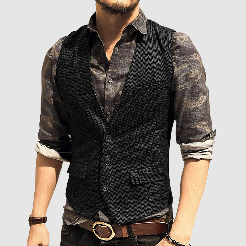 Men's Textured Vest