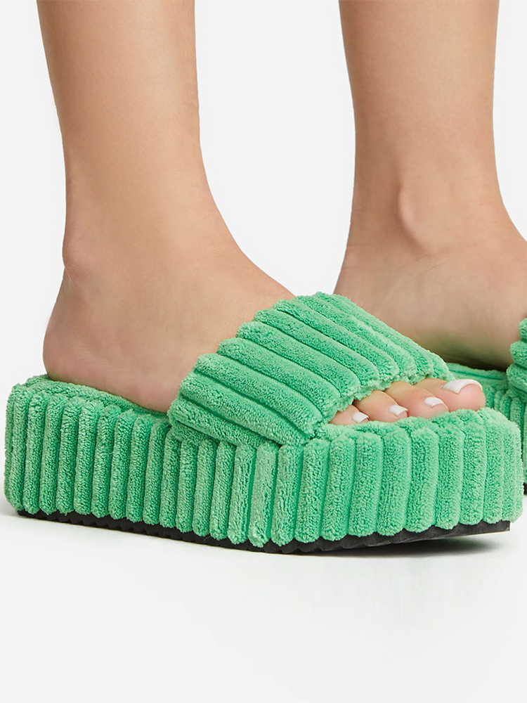 Toweling Platform Slide