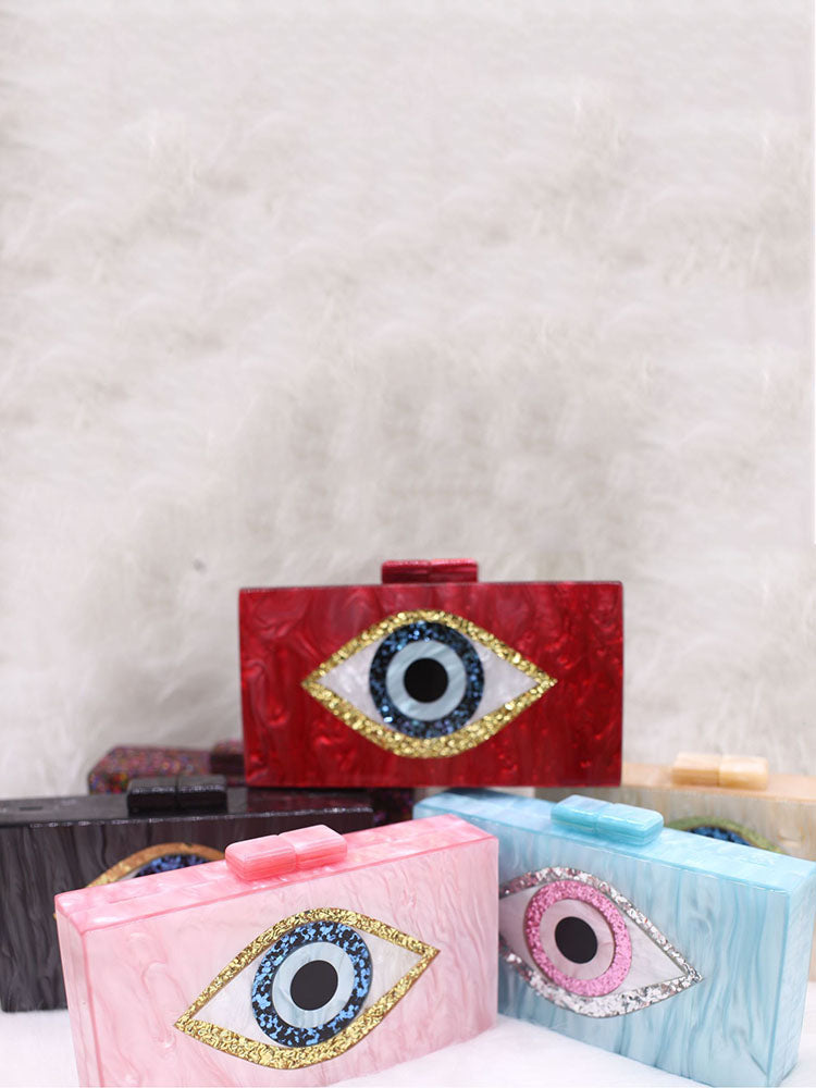 Women's Colorblock Eye Box Bag