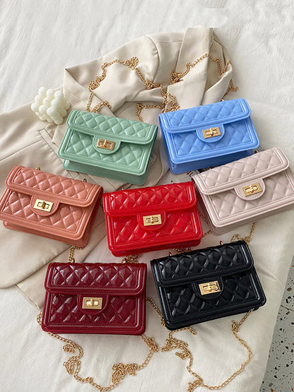 Women's Jelly Minimalist Quilted Crossbody Bag